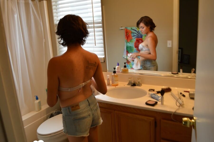My roommate gets recorded in the bathroom