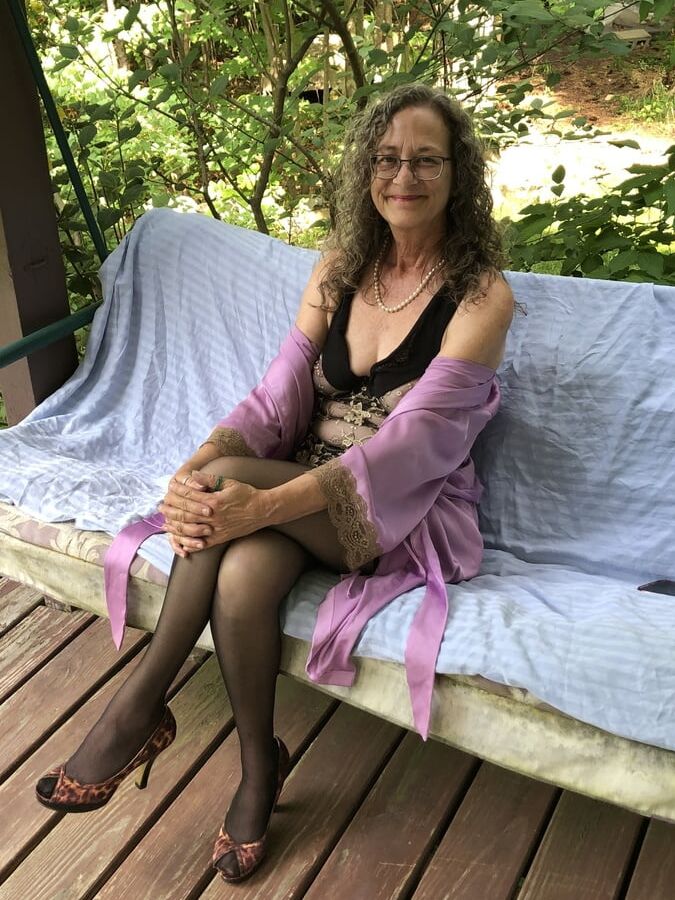 Madame Lola Relaxing on the Porch