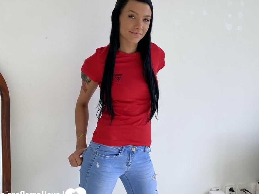 Stripping off my jeans and teasing a bit