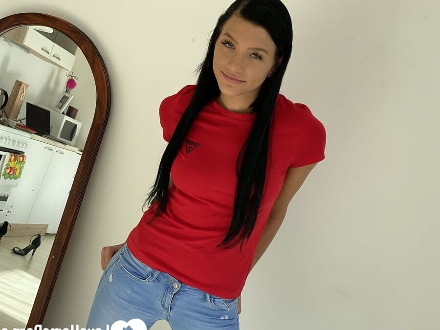 Stripping off my jeans and teasing a bit