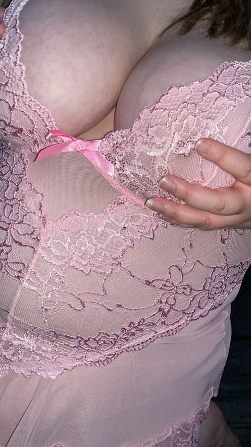 Pink lingerie x