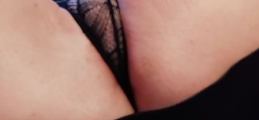 Secretary posing in black