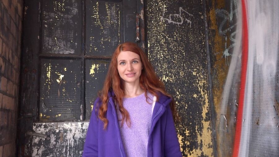 GERMAN SCOUT - Skinny Ukrainian Ginger Teen Lina Joy Pickup