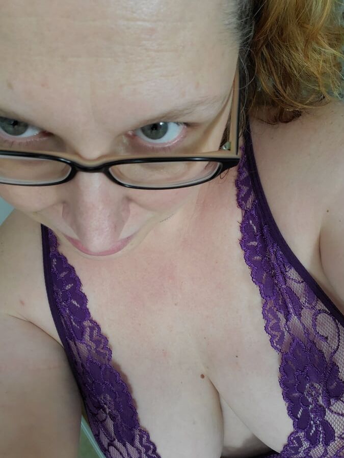 Purple lace surprise for da ddy  too pretty not to share