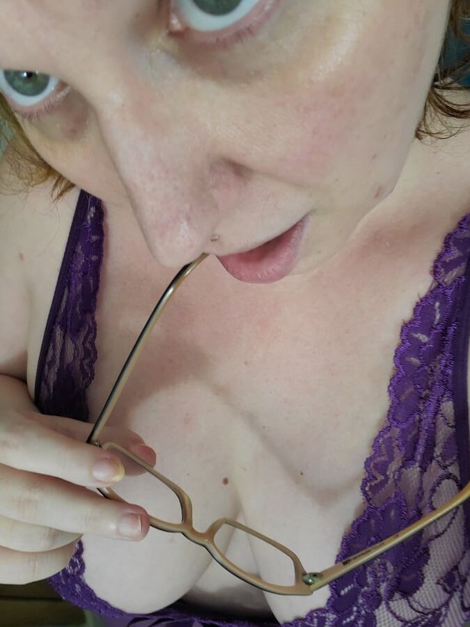 Purple lace surprise for da ddy  too pretty not to share