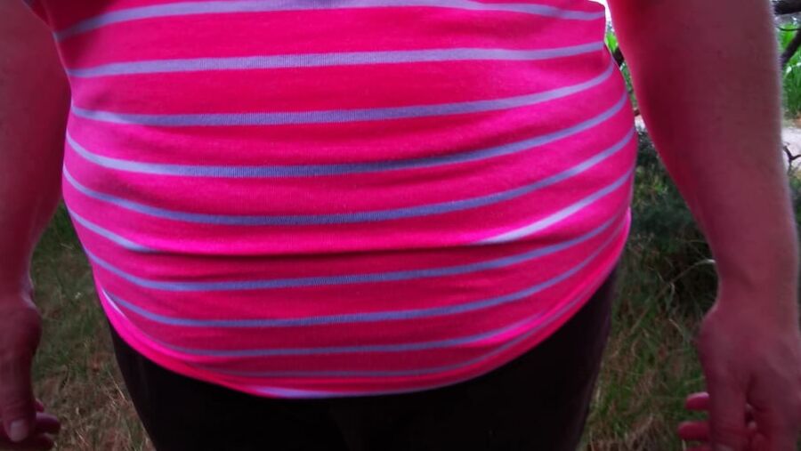 Painful using her nipples in public