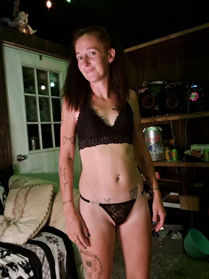 Showing off her new thong
