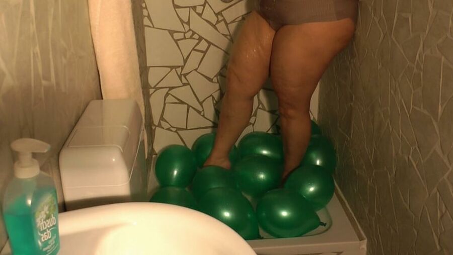 Balloons in the rain :-))