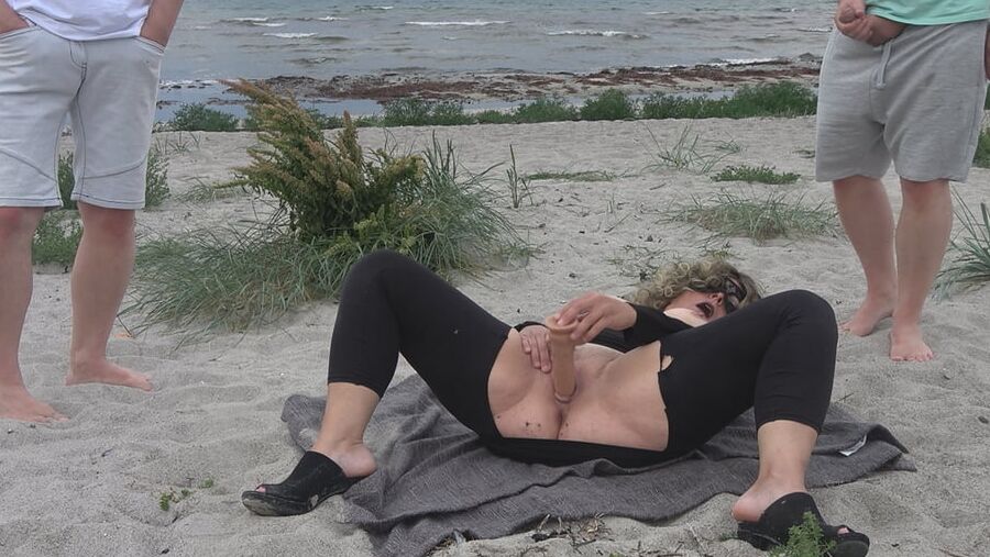 Me fucked by strangers on the beach