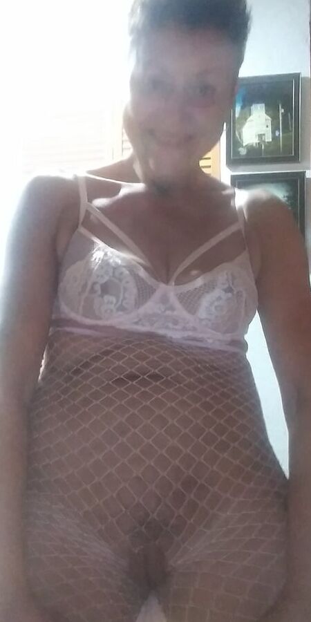 Lovely pink lingerie for cleanjean in the morning sun.