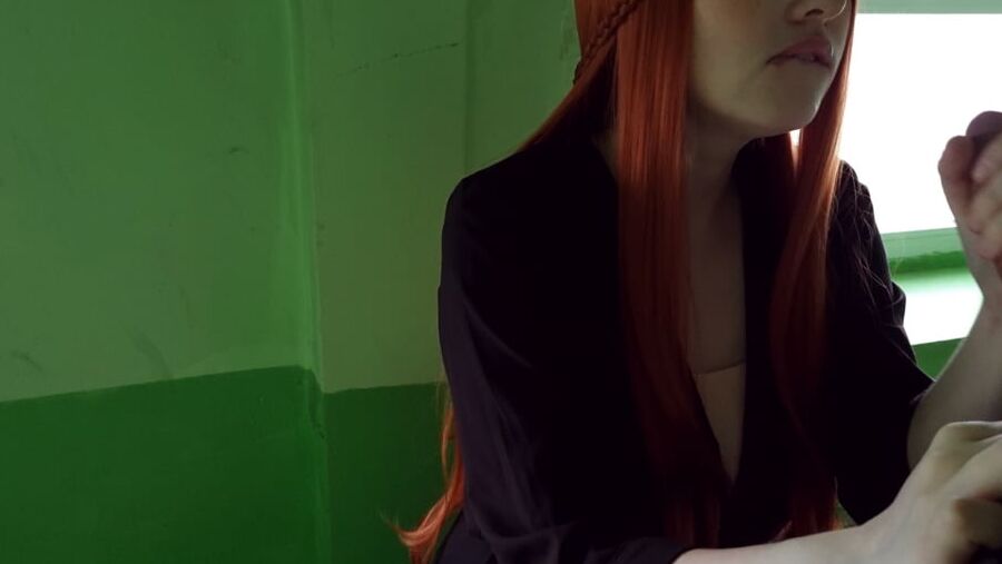 After school, sucking cock