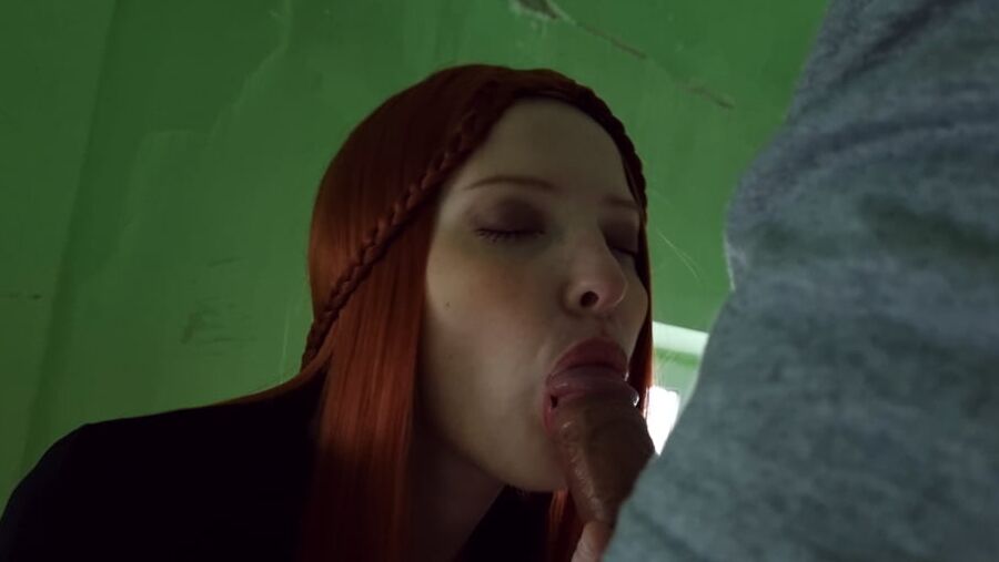 After school, sucking cock