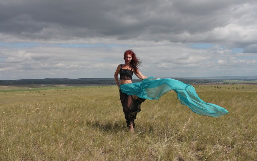 Turquoise Shavl for windly weather