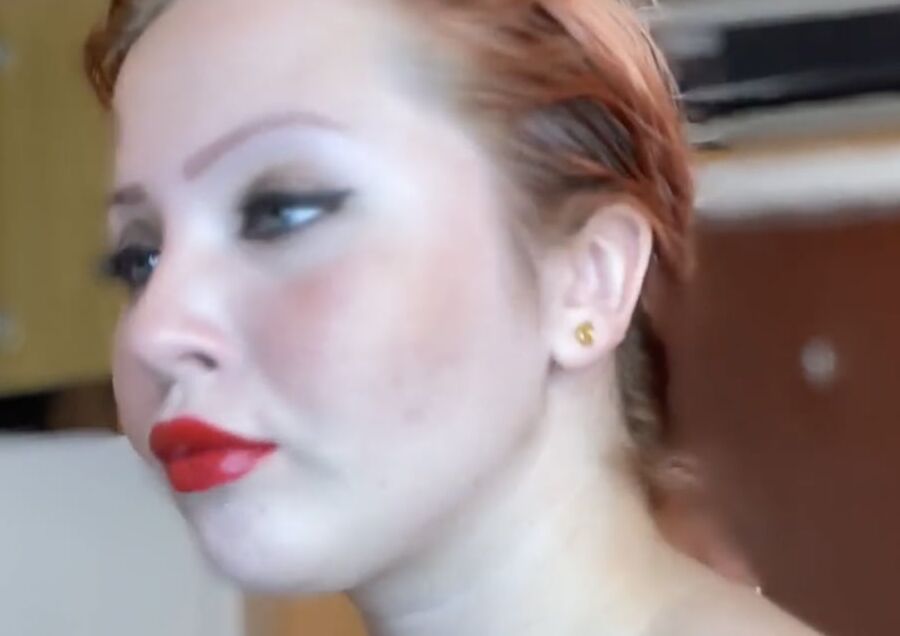 Red lipstick