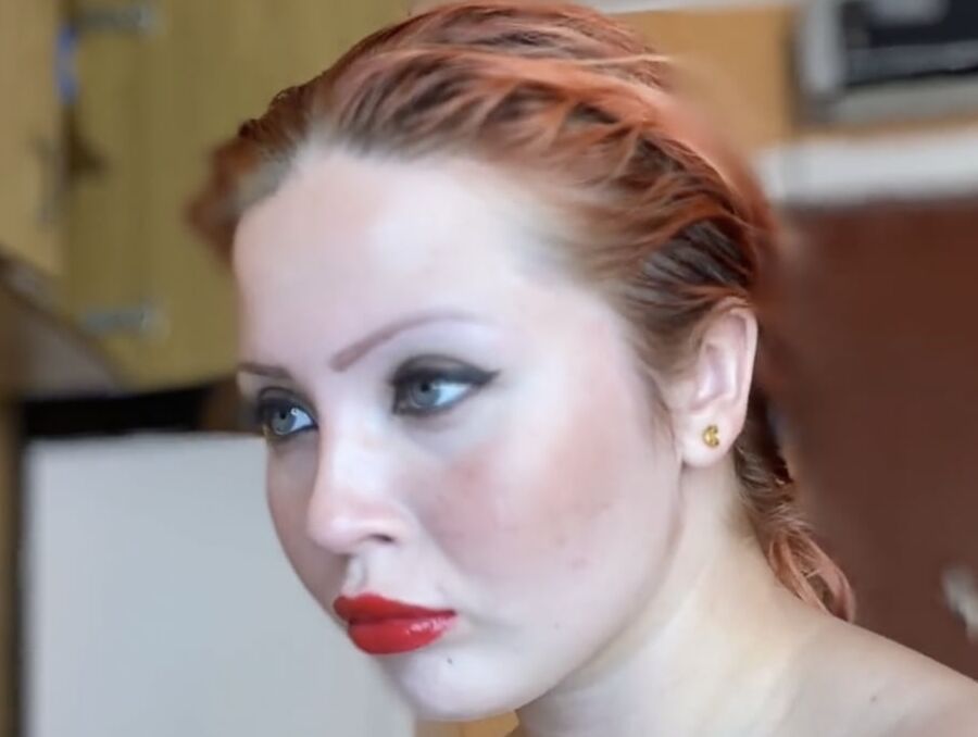 Red lipstick