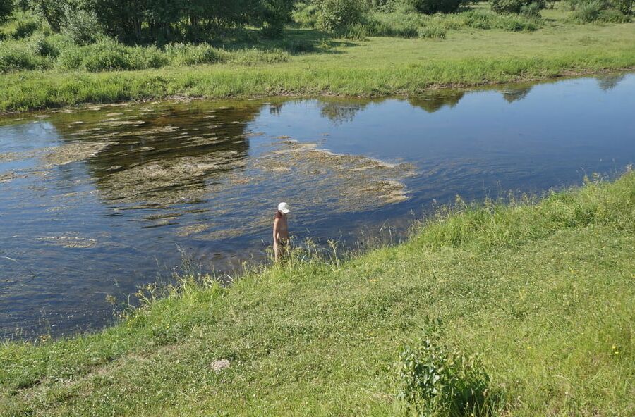 Bathing In Derzha_River