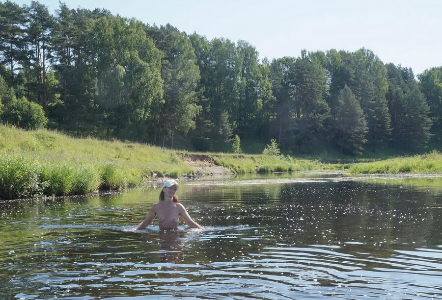 Bathing In Derzha_River