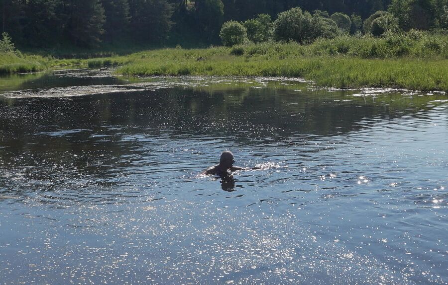 Bathing In Derzha_River