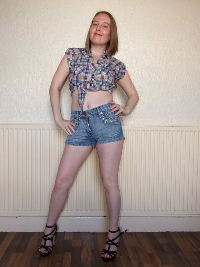 Denim Shorts and heels