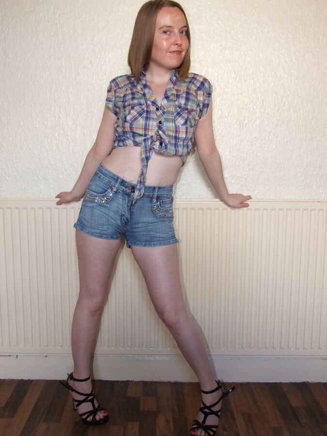 Denim Shorts and heels