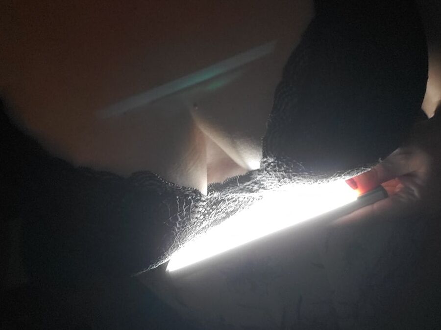 Playing with shadow and light big tit milf