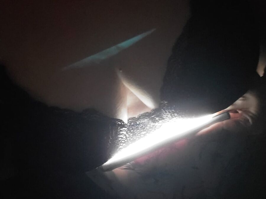 Playing with shadow and light big tit milf