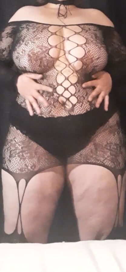 Trying on my new bodysuit
