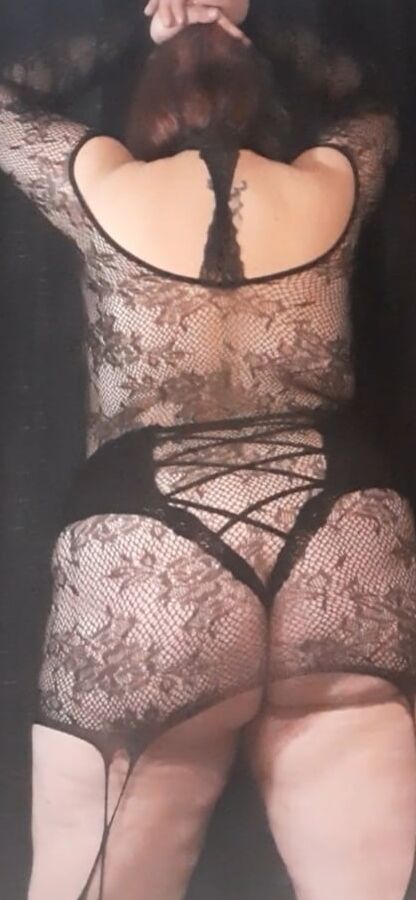 Trying on my new bodysuit