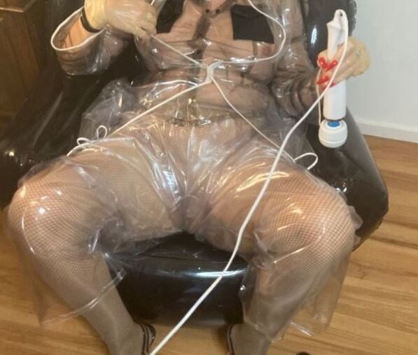Clear High Heels and Clear PVC Fetish