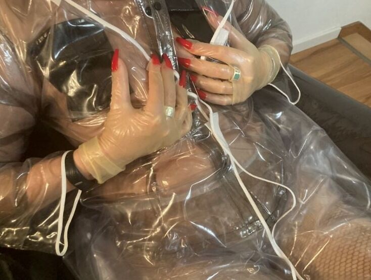 Clear High Heels and Clear PVC Fetish