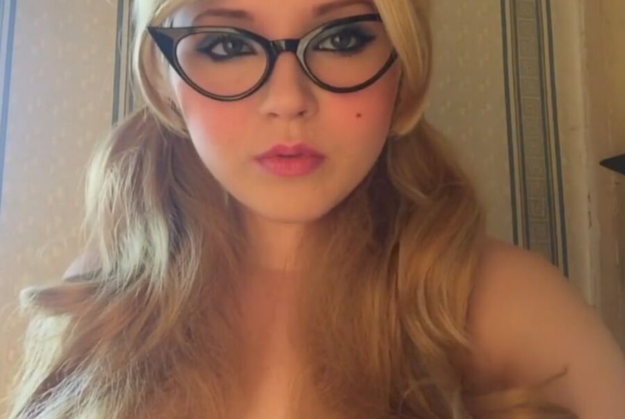 Perfect teen with pigtails
