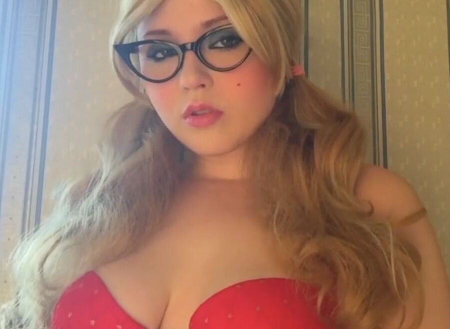 Perfect teen with pigtails