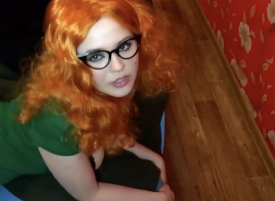 Redhead with smile