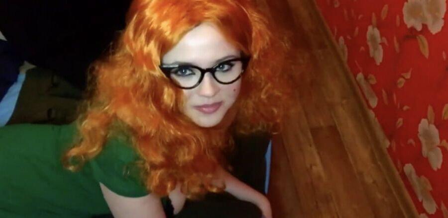 Redhead with smile