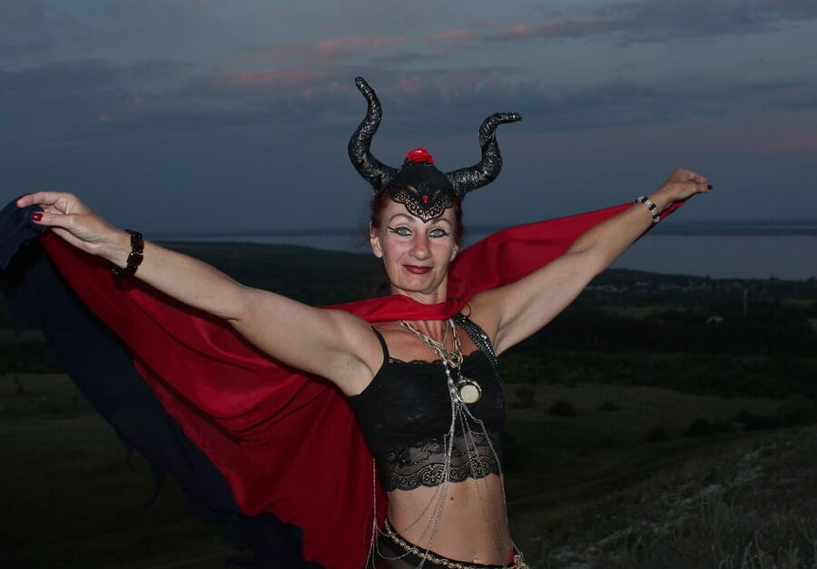 Sunset and Maleficent