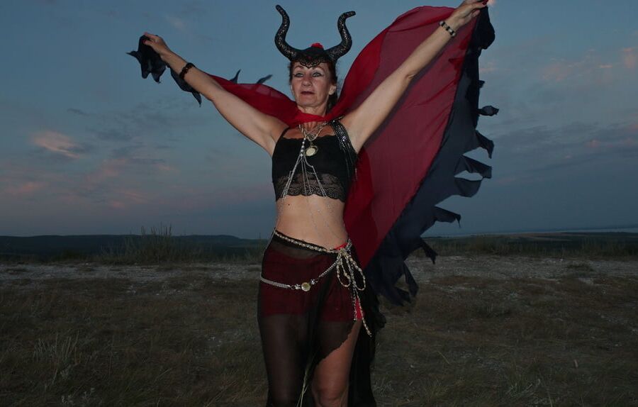 Sunset and Maleficent