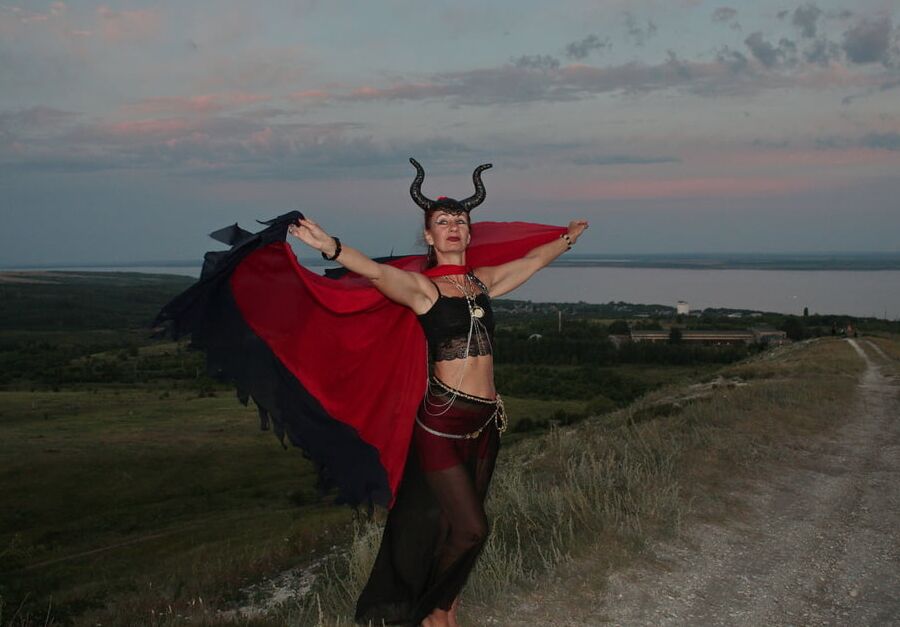 Sunset and Maleficent