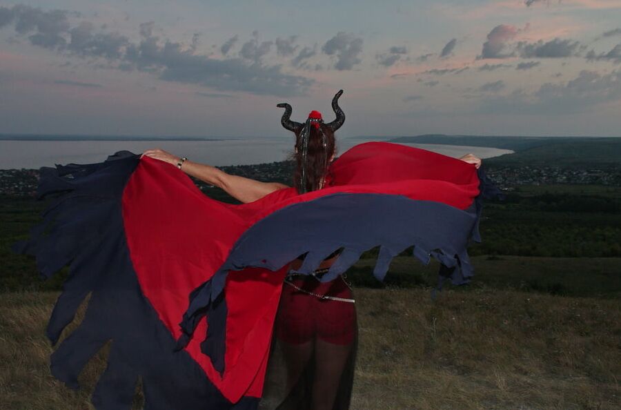 Sunset and Maleficent
