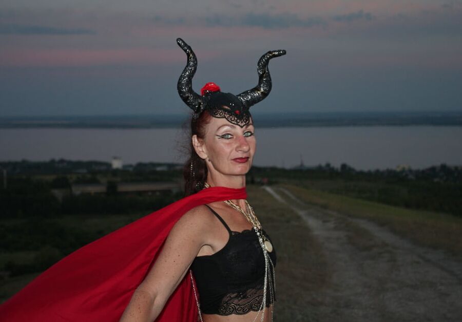Sunset and Maleficent