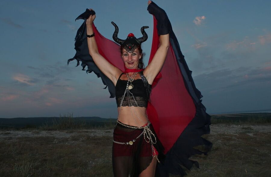 Sunset and Maleficent
