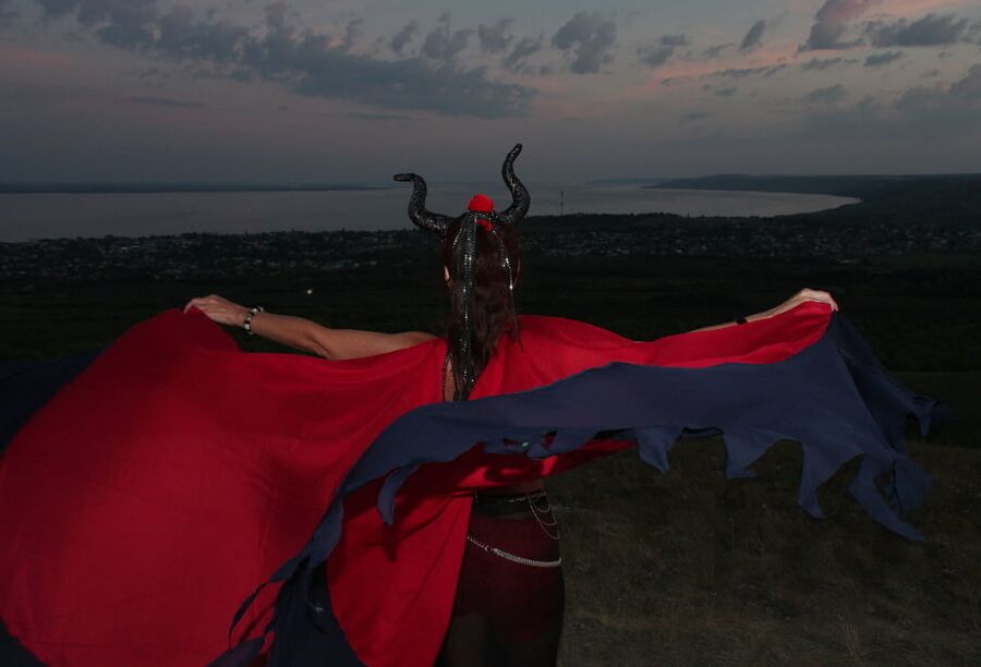 Sunset and Maleficent