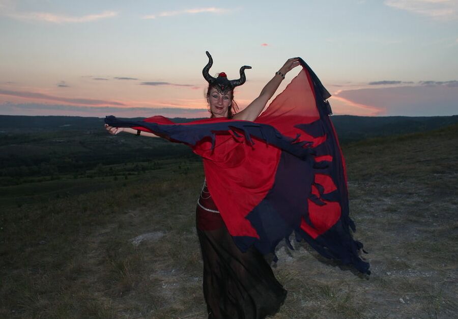 Sunset and Maleficent