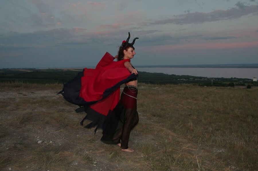 Sunset and Maleficent
