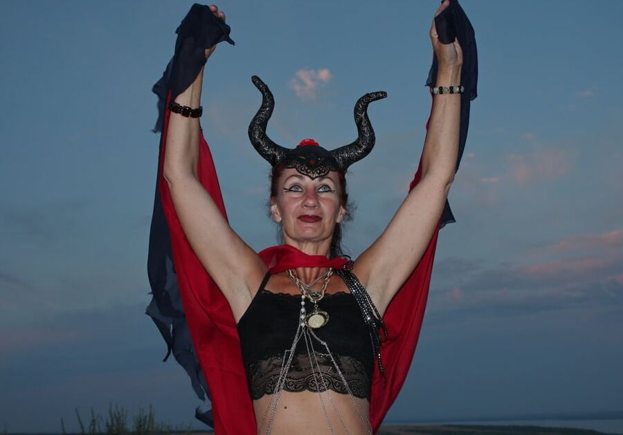 Sunset and Maleficent