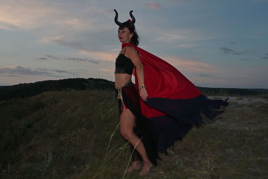 Sunset and Maleficent