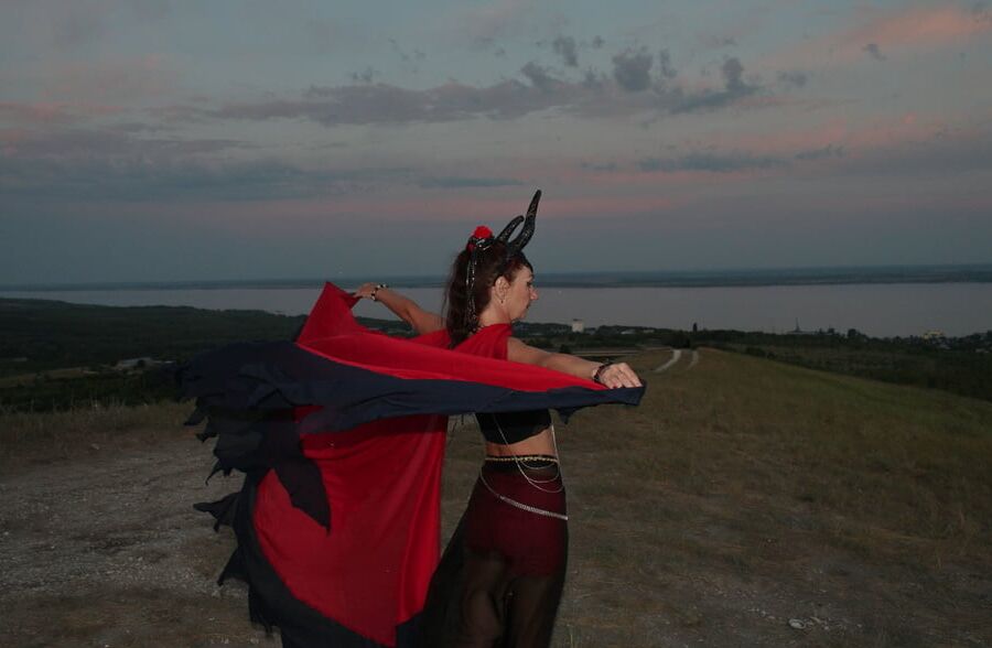 Sunset and Maleficent