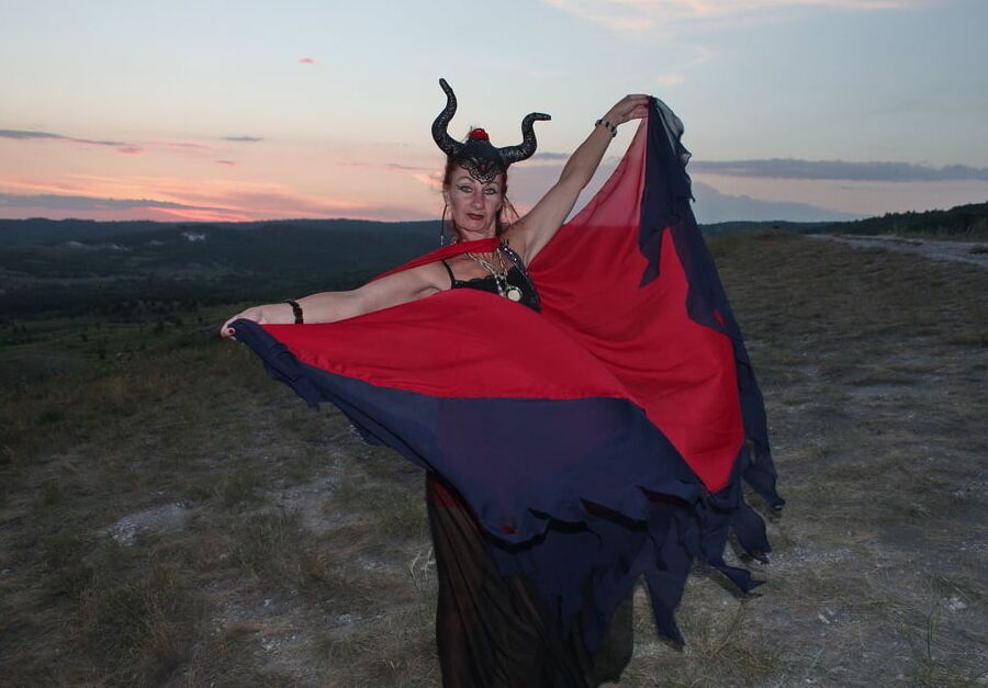 Sunset and Maleficent