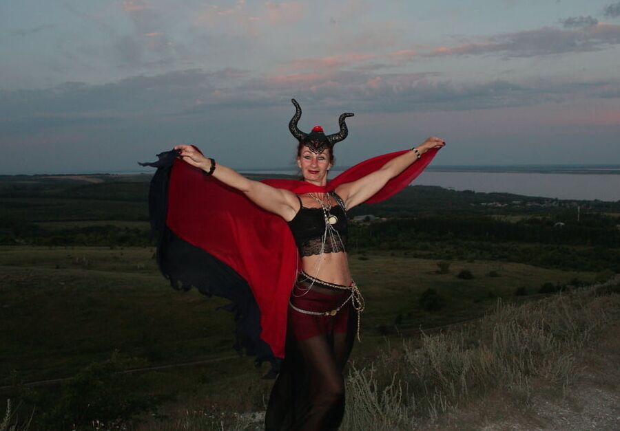 Sunset and Maleficent