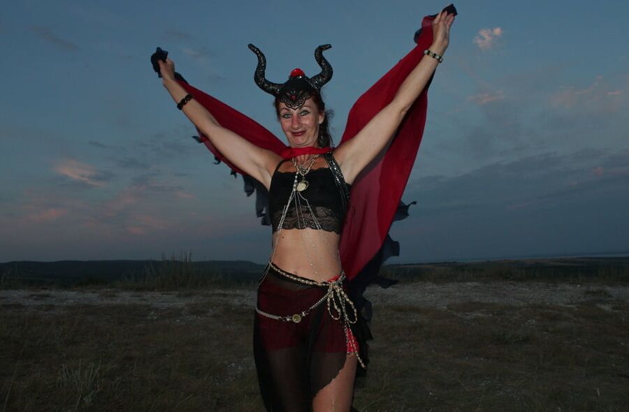 Sunset and Maleficent