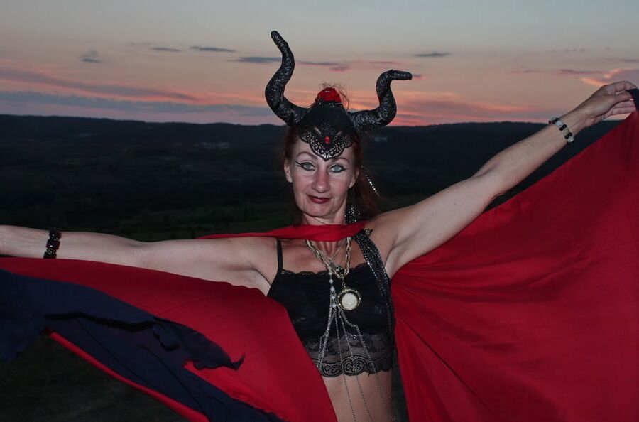 Sunset and Maleficent